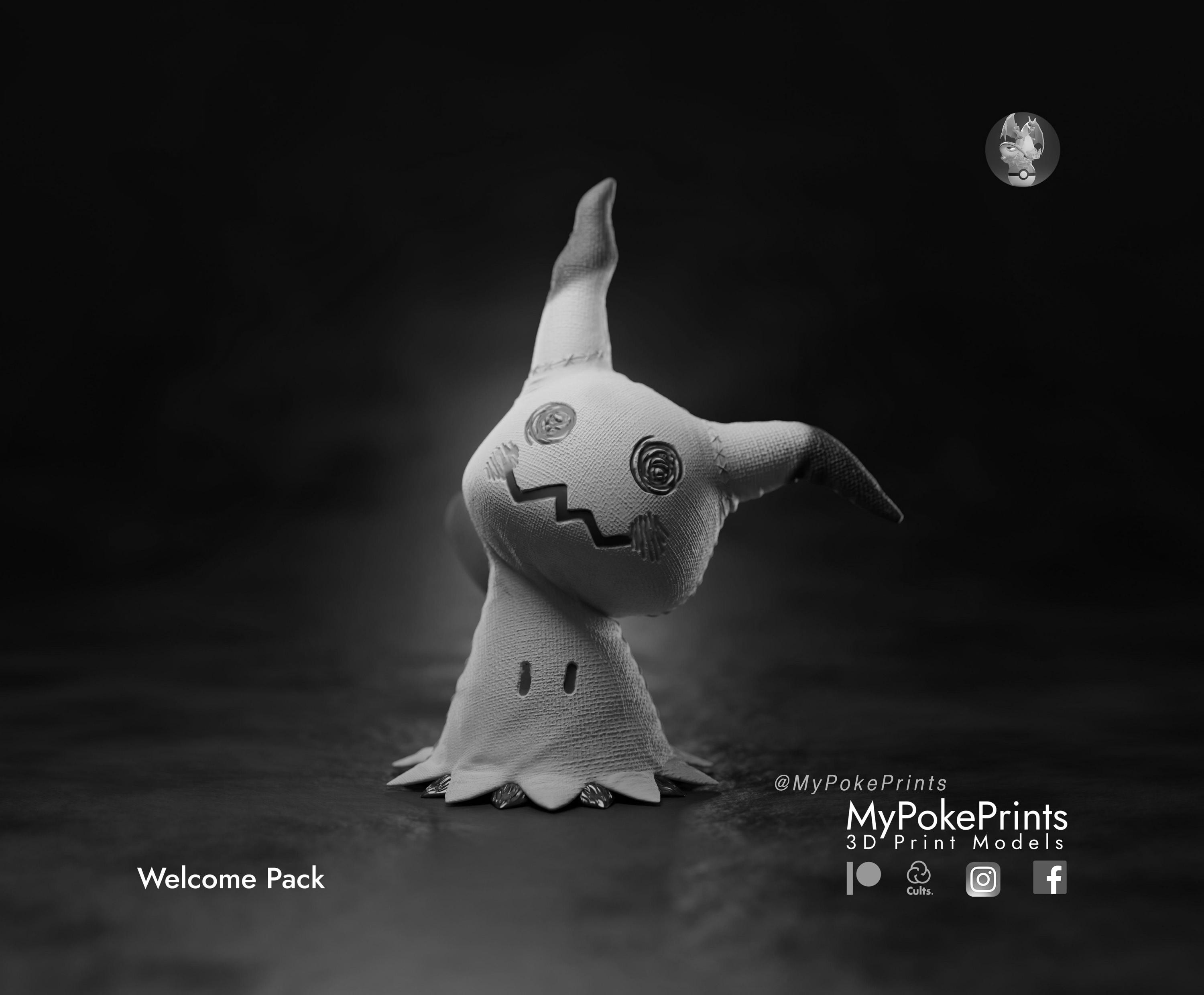 ミミッキュ - ペイント可能なポケモンファンアートフィギュア - Etsy 日本