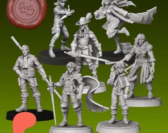 JRPG/Anime Miniatures April 2024 - Ethan Savage Studios - DnD - D&D - Pathfinder - Tabletop Miniature - RPG Mini - Dungeons and Dragons