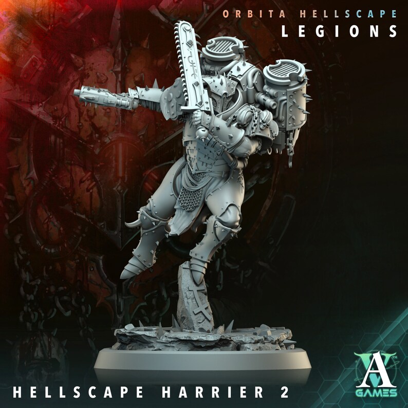 Tabletop Hellscape Hellscape Harrier (6 Poses) - Archvillain Games: Orbita Hellscape ...