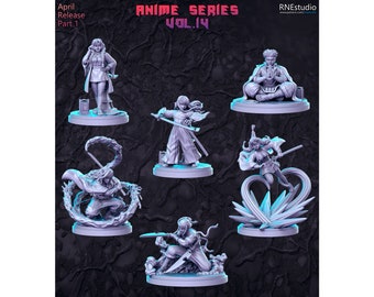 Anime Series Vol. 14 - RN Estudio - DnD - D&D - Pathfinder - Tabletop Miniature - RPG Mini - Dungeons and Dragons - Skirmish - Miniature