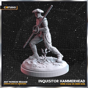 Inquisitor Hammerhead aka Fifth Brother - C27 - Star Wars Legion - DnD - D&D - Pathfinder - Tabletop Miniature - Mini - Dungeons and Dragons