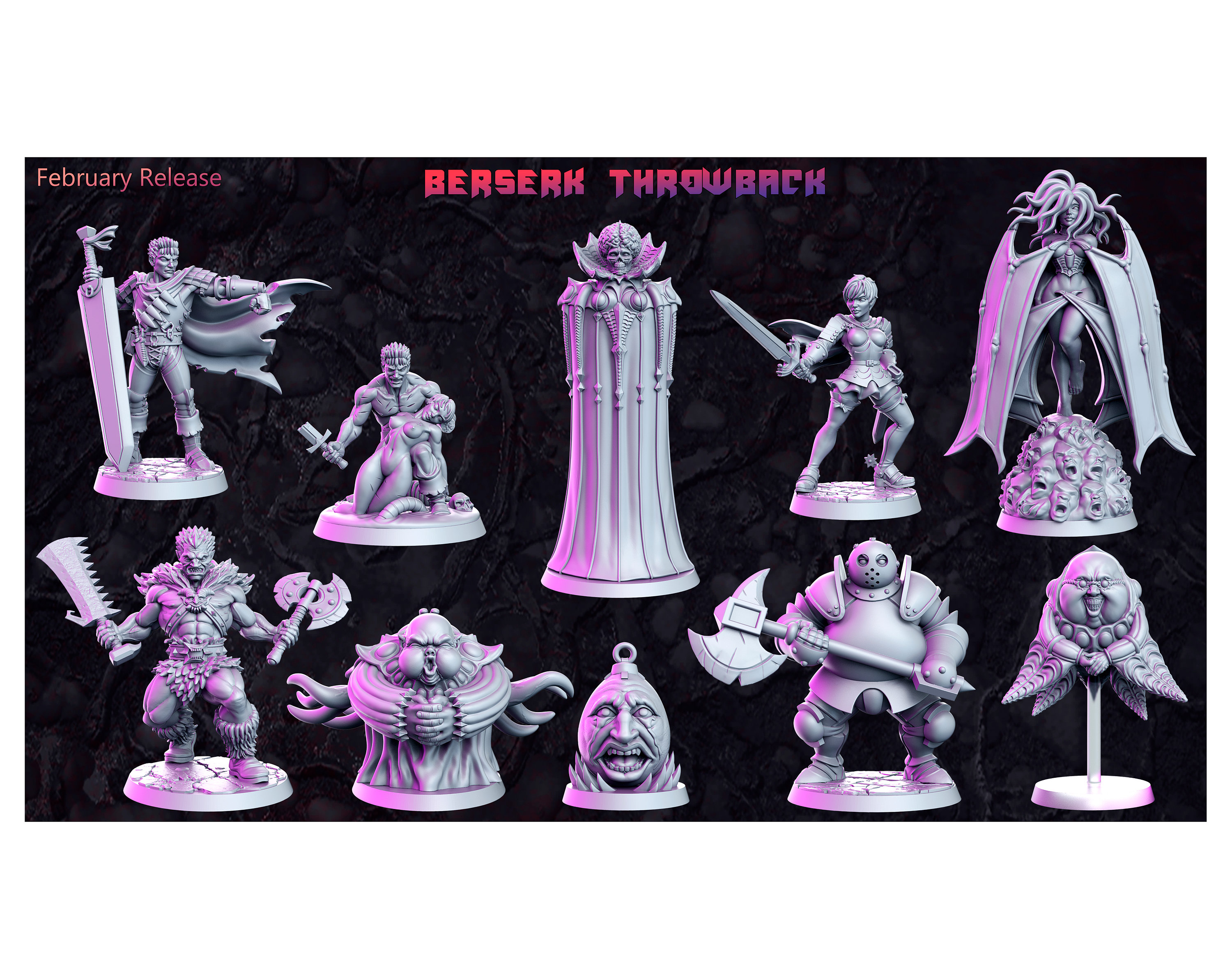 Berserk Throwback Pack - RN Estudio - FFVII - Dnd - D&D