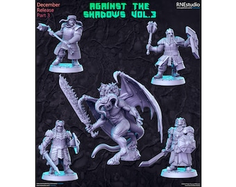 Contra las Sombras Vol. 04 - RN Estudio - DnD - D&D - Pathfinder - Miniatura de mesa - Miniatura de rol - Dungeons and Dragons - Miniatura