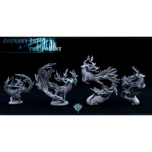 Thicket Deer • Journey Into the Forest • Mini Monster Mayhem | Tabletop Games 28mm - 32mm| Dungeons and Dragons | D&D | Wargame | RPG