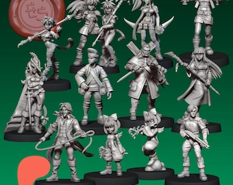 Miniatury JRPG/Anime wrzesień 2025 - Ethan Savage Studios - DnD - D&D - Pathfinder - Miniatura stołowa - Miniatura RPG - Dungeons and Dragons