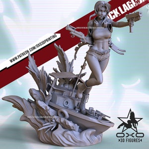 Revy - paintable Black Lagoon fan art figure - OXO3DPrinting (SFW and NSFW)
