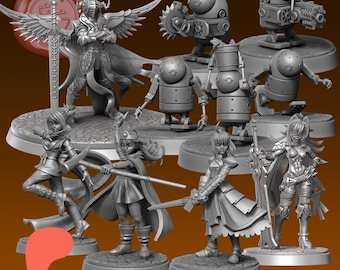 JRPG/Anime Miniatures November 2024 - Ethan Savage Studios - DnD - D&D - Pathfinder - Tabletop Miniature - RPG Mini - Dungeons and Dragons