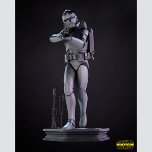 Klonkrieger - Star Wars Fan Art Figur, Maßstab 1:12, Resin Fan Art Figur / Diorama, 3D Druck