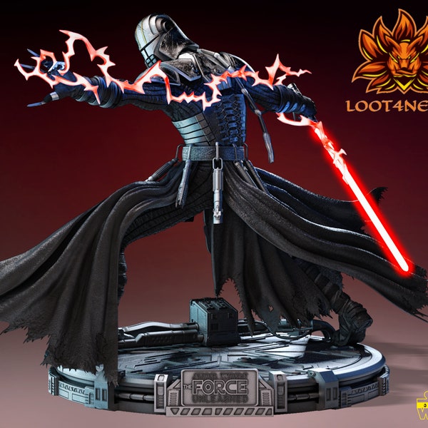 Starkiller - The Force Unleashed - bemalbares 3D Star Wars Model - Fan Art Figur