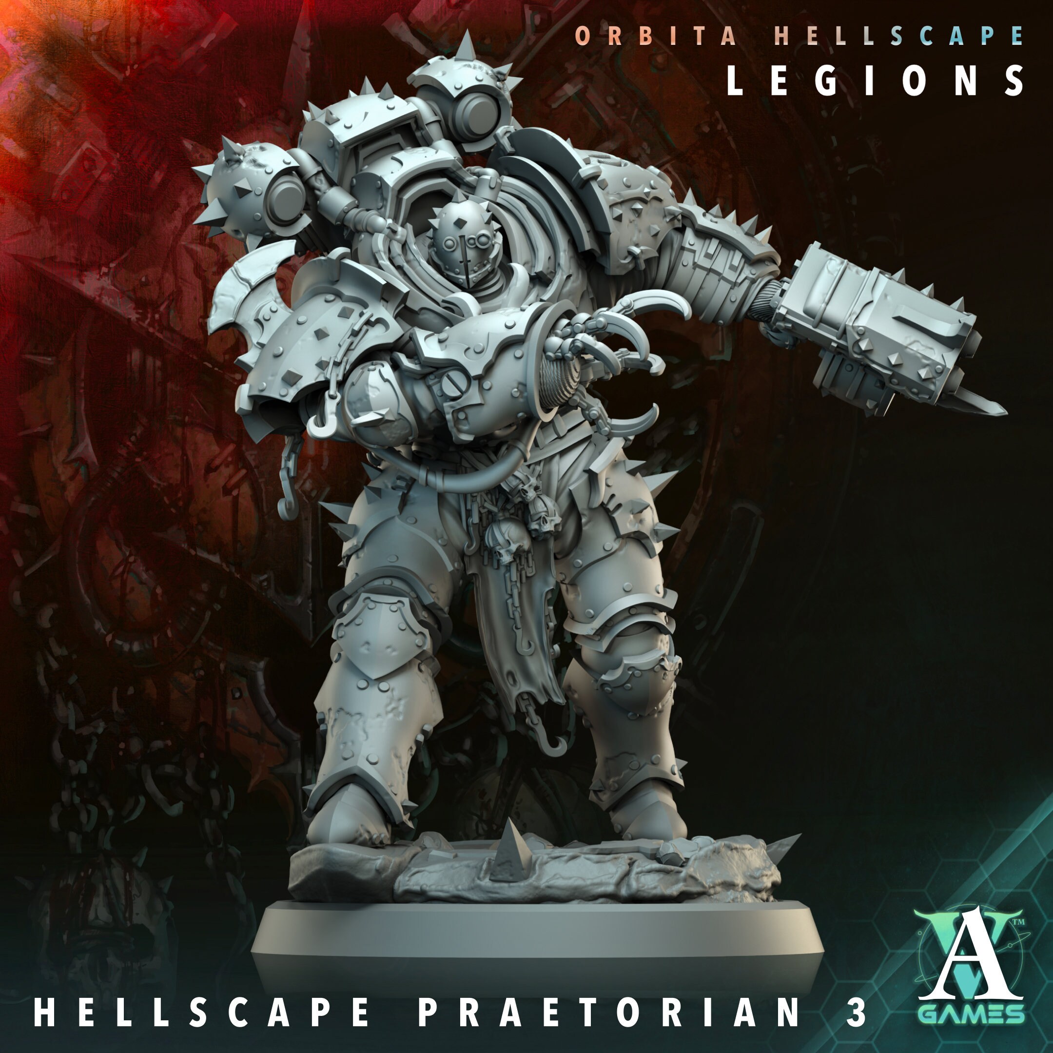 Tabletop Hellscape Hellscape Praetorian (6 Poses) - Archvillain Games: Orbita Hellscape ...
