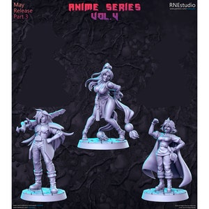 Anime Series Vol. 4 - RN Estudio - DnD - D&D - Pathfinder - Tabletop Miniature - RPG Mini - Dungeons and Dragons - Skirmish - Miniature