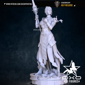 Shadowheart - paintable Baldurs Gate 3 fan art figure - OXO3DPrinting (SFW and NSFW)