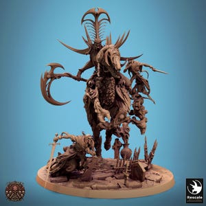 Velkaran the Rider of Death by Rescale Miniatures | Conclave of Bones | Tabletop Games 28 - 32 mm | Dungeons and Dragons | D&D | Wargame