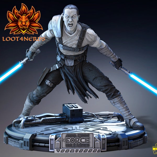 Galen Marek - The Force Unleashed - bemalbares 3D Star Wars Model - Fan Art Figur