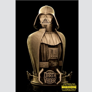 Darth Vader Bust - paintable 3D Star Wars Model - Fan Art Bust