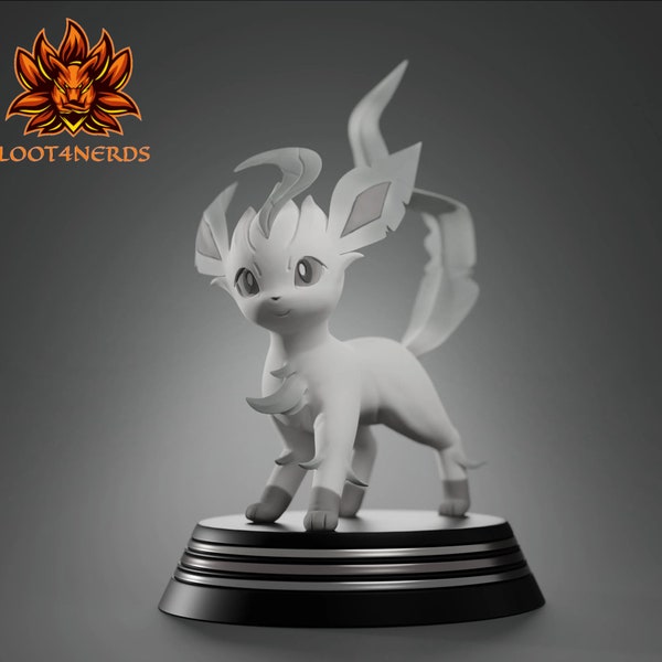 Folipurba - Paintable Pokemon Fan Art Figure - Leafeon