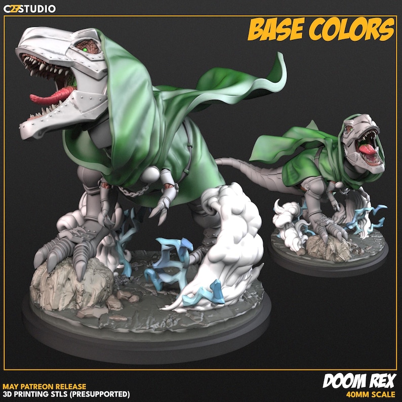 Victor Von Rawr Aka Doom Rex - C27 - Marvel Crisis Protocol - Dnd - D&D ...