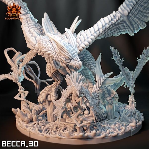 Lugia, Arktos, Zapdos, Lavados Diorama - Kaijumon - passend für Tabletop Games | Dungeons and Dragons | D&D | Wargames | RPG | Skirmish