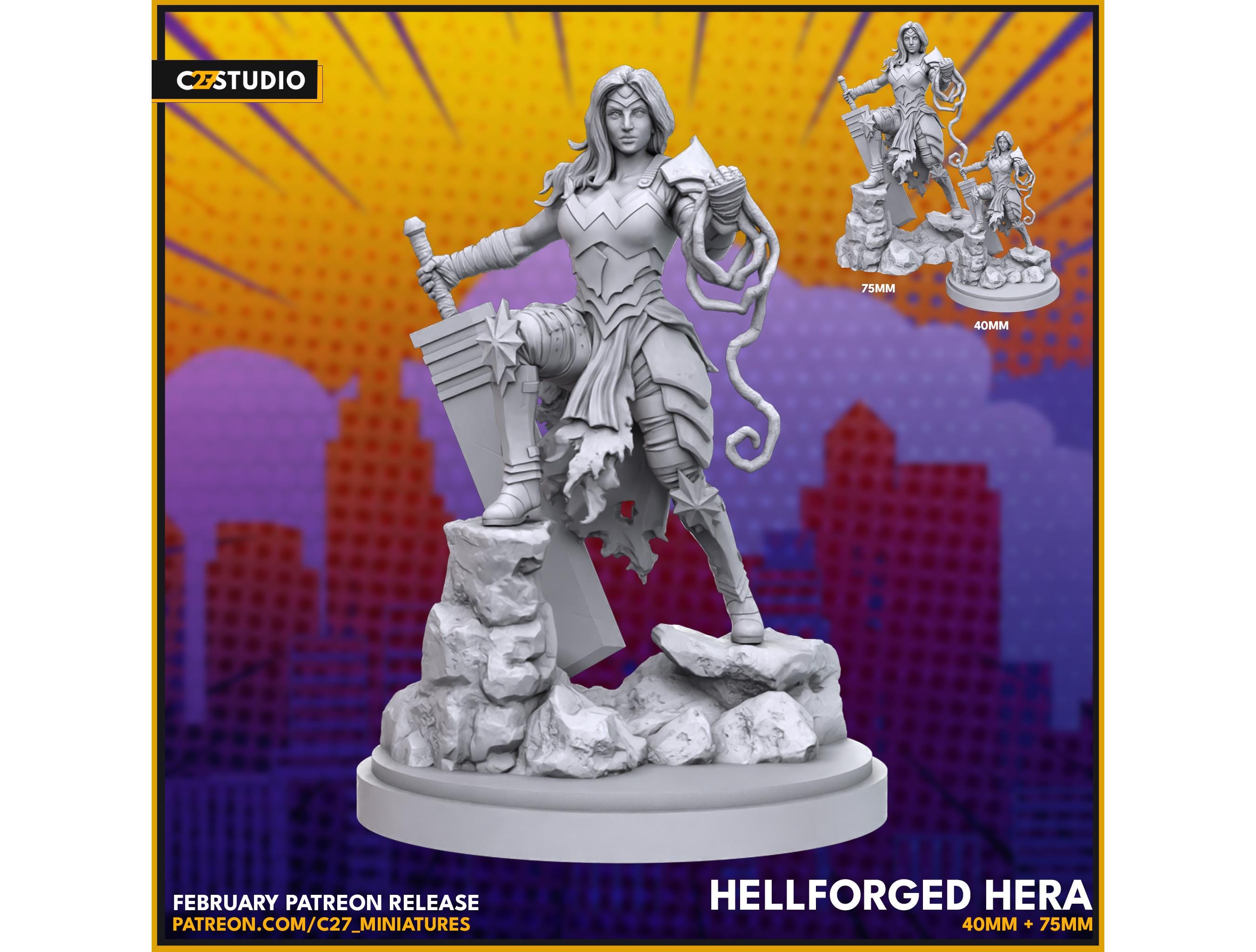 Hellforged Hera Aka Absolute Wonder Woman - C27 - Marvel Crisis