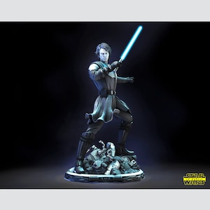 Anakin Skywalker (Clone Wars) - paintable 3D Star Wars model - fan art figure
