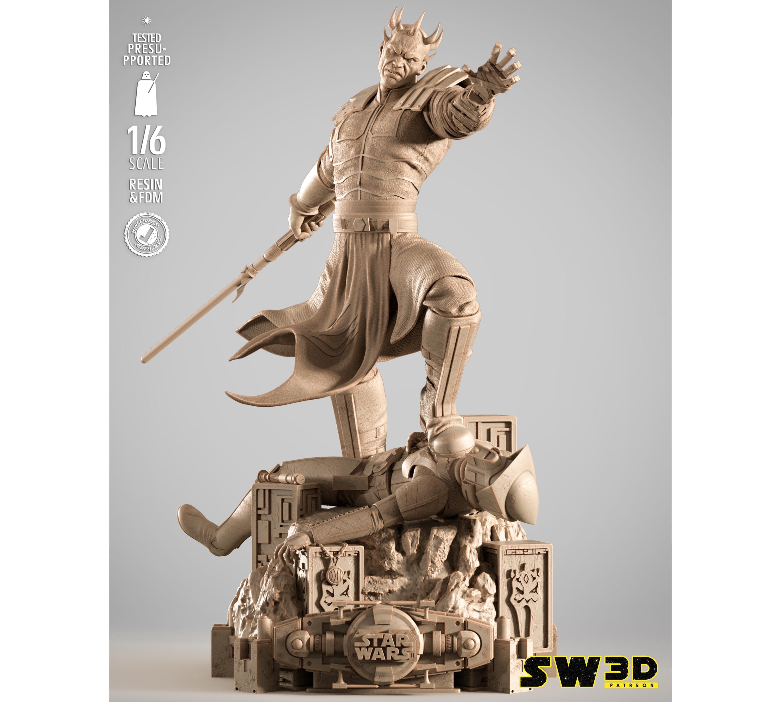 Savage Opress - Star Wars Fan Art Figure, 1:12 Scale, Resin Fan