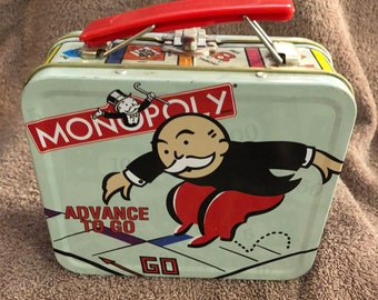 Vintage Monopoly Lunch Box by Hasbro