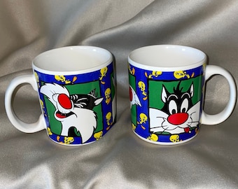 Sylvester & Tweety Coffee Mugs - Set of 2