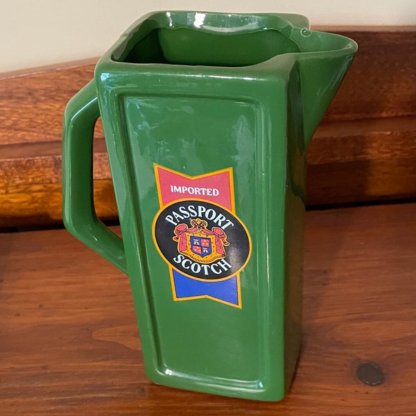 Imported Passport Scotch Advertising Pitcher