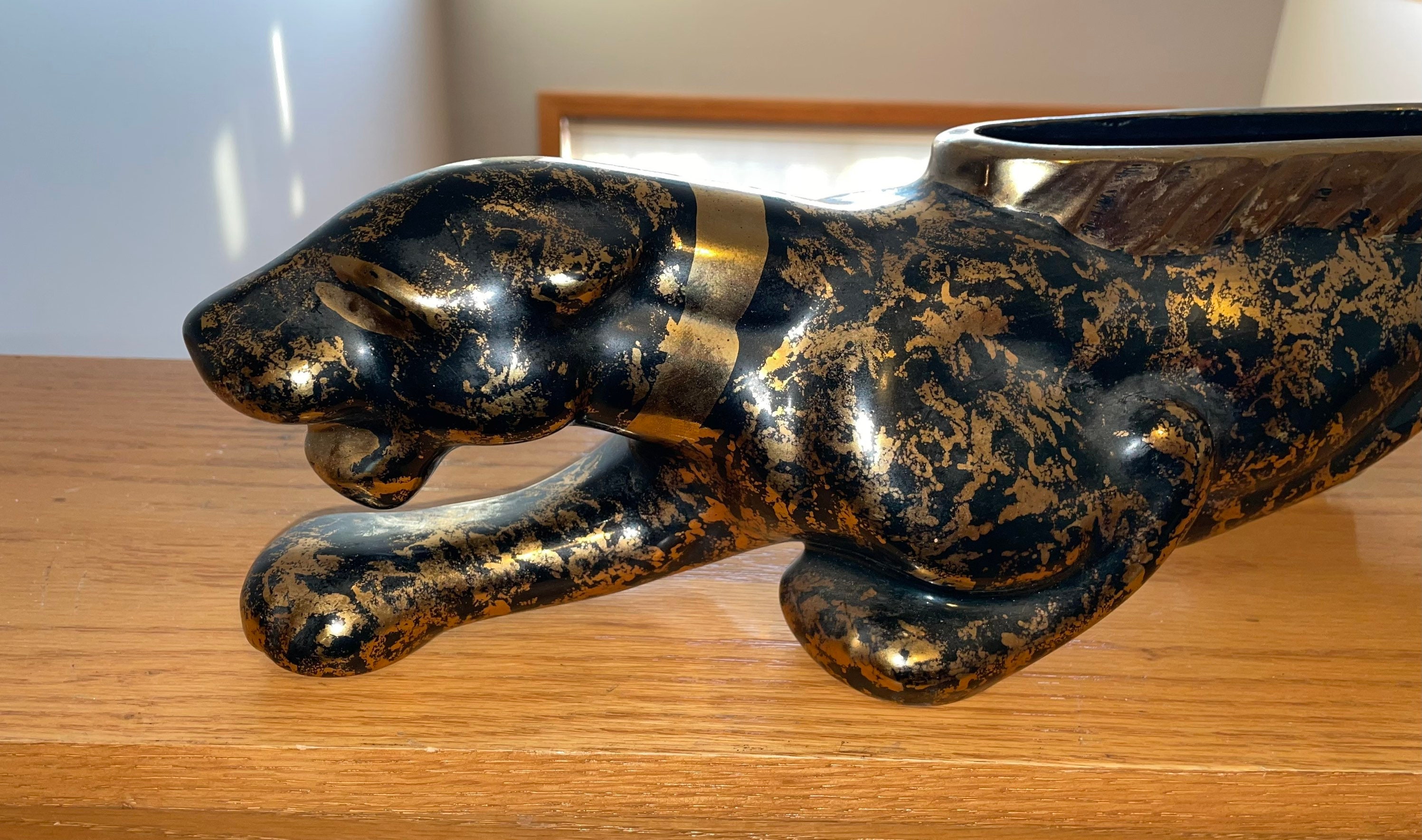 Mid century panther sale lamp