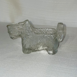 Vintage Glass Scottie Terrier Creamer