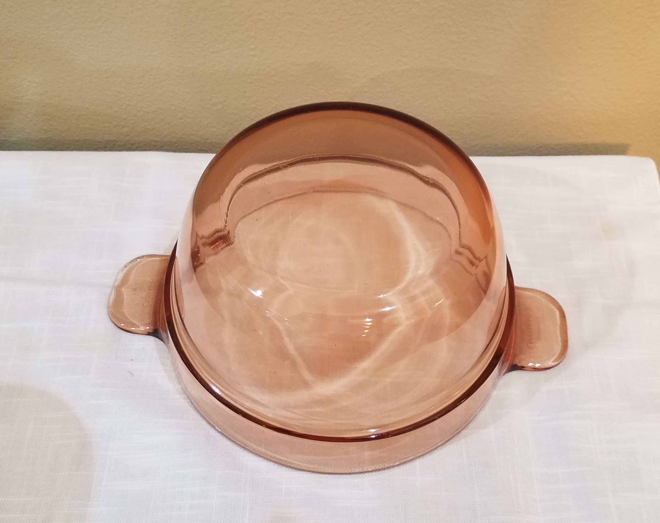 Vision Corning Ware Amber Brown Glass Double Boiler Insert Etsy