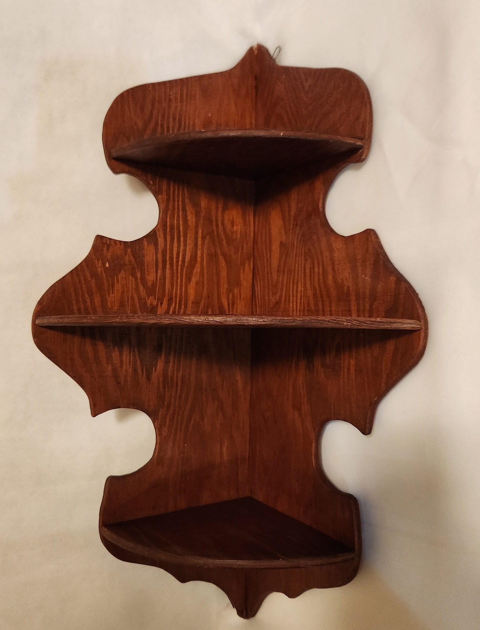 Corner Curio Shelf Wall Mount 3 Shelves Classic Design Etsy