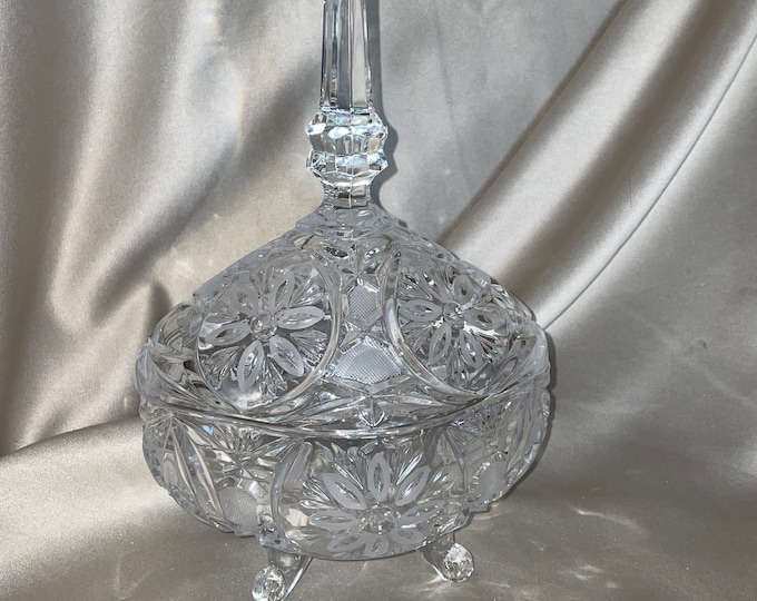 FEOOWV Set Of 2, Clear Acrylic Halloween Candy Jars With Lid, Crystal Covered Candy Bowls, Decorative Candy Jar Containers For Candy Buffet, Party
