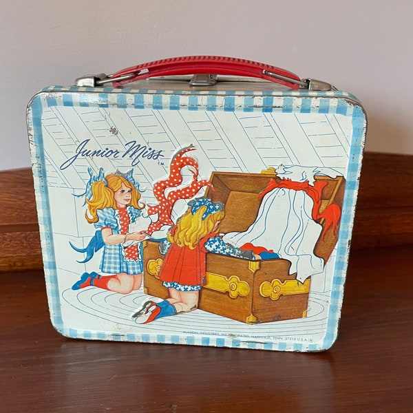 Junior Miss Metal Lunchbox - Vintage