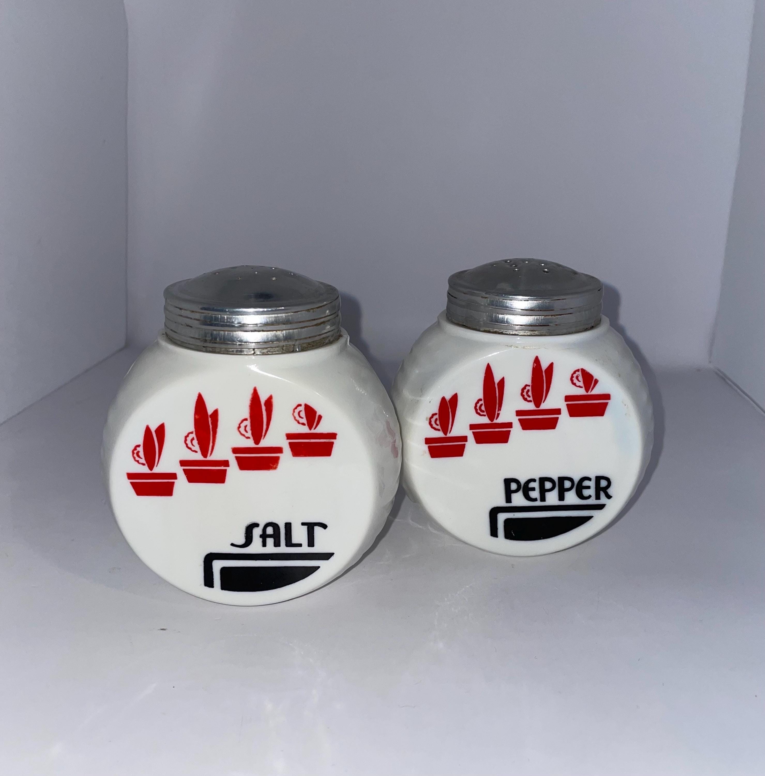 Fire King Salt and Pepper - Etsy