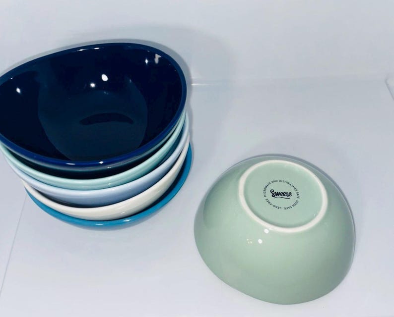 Sweese Curved Porcelain Bowls - Thumbnail 4