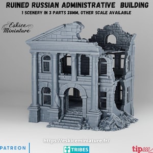 Ryska byggnadsruiner från andra världskriget