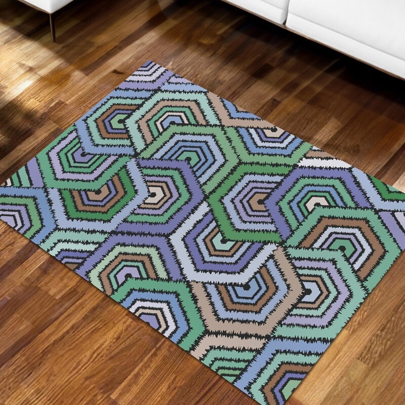 Hexagonal Rug - Etsy