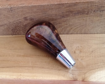 Handmade Dark Walnut Burl Wood Toyota Shift Knob (M8x1.25 Threading)