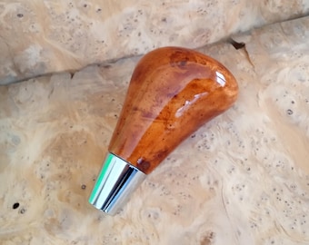 Chrysler 300 Dodge Charger Magnum Walnut Wood Shift Knob, Automatic Gated Gear Shifter Interior Restoration M8x1.25 Fits 300C RT SRT8 SRT