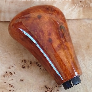 BMW 1982–2022 Maple Burl Wood Gear Shift Knob | Handmade Wooden Manual Shift Knob for Classic & Modern BMW Models