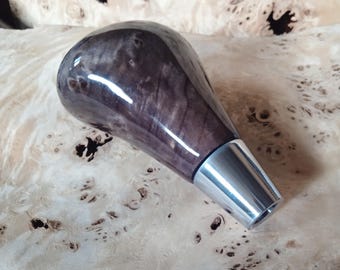 Mitsubishi Mirage Automatic Black Ash Burl Wood Shift Knob, Premium Gear Shifter Interior Restoration M8x1.25 Fits Space Star Attrage