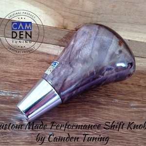 Lexus Black Ash Burl Wood Automatic Shift Knob | Handmade M8×1.25 for IS / GS / RX Models (2005–2015)