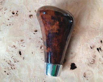 Subaru Weighted JDM Walnut Burl Wood Shift Knob for Legacy, Outback, Forester, Nissan 350Z - Custom Gear Shifter M10x1.25 Gated Automatic