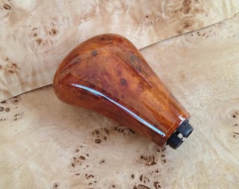 Pomo de palanca de cambios BMW de madera de arce con nudos (1982–2022, 5/6 velocidades) / Madera auténtica hecha a mano, pomo de peso superior