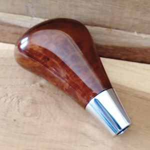 Light Walnut Burl Shift Knob for Toyota | Handmade Gear Knob for Landcruiser RAV4 Tacoma Corolla Yaris | M8x1.25 Automatic Shifter