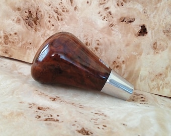Mercedes Walnut Burl Wood Shift Knob, Automatic Gear Shifter Interior Restoration Fits W124 W210 W211 W202 W203 W140 R129