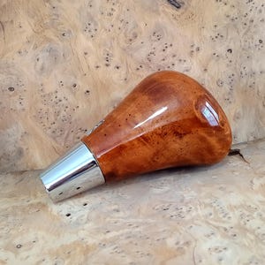 Mazda Maple Burl Wood Shift Knob | Handmade Automatic Gear Knob | M8×1.25 Universal Fit | Real Wood