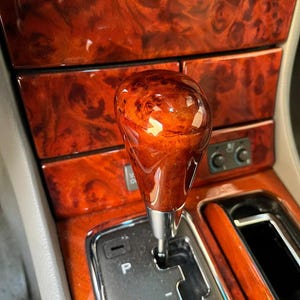 Handmade Maple Burl Wood Shift Knob: M8×1.25 Automatic Gear Knob