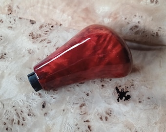 BMW ALPINA  Red Wood Gear Shift Knob – Real Burl Wood + Numbers on Top – Manual 5 and 6 Speed Upgrade